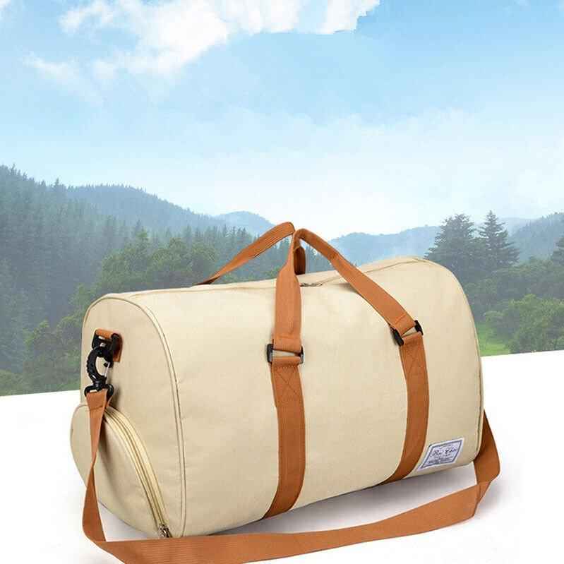 Waterproof Duffle Travel Bag with Shoe Compartment.