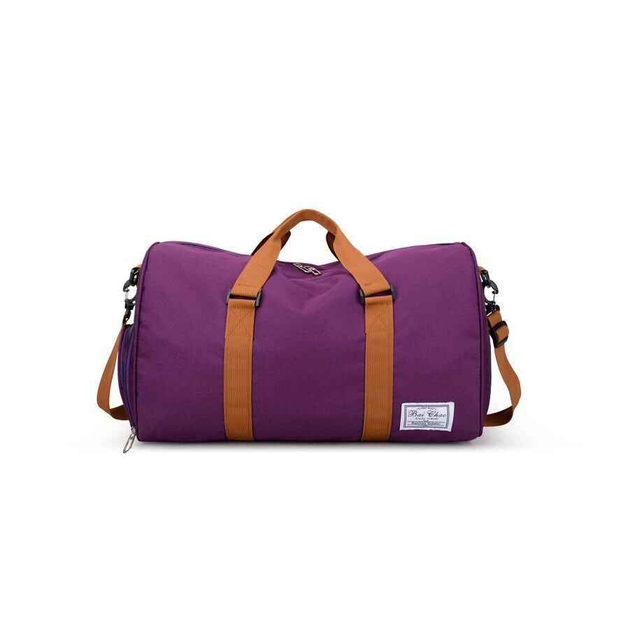 Waterproof Duffle Travel Bag with Shoe Compartment.