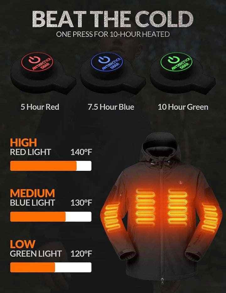 Women’s Heated Winter Coat – Soft Shell Jacket with 12V Battery for Cold Weather