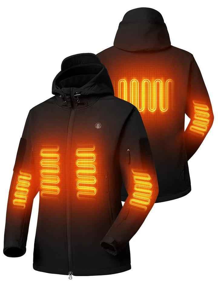 Women’s Heated Winter Coat – Soft Shell Jacket with 12V Battery for Cold Weather